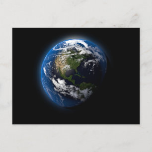 3D mooie planeet Briefkaart