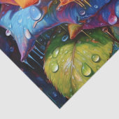 3D Mooie Regenboog Roos Decoupage Tissuepapier (Detail)