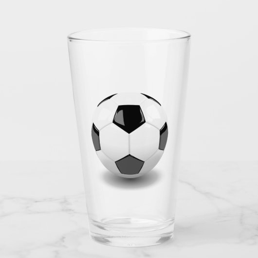 3D mooie voetbal Glas (Voorkant)