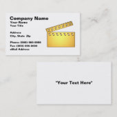 3D Movie Clap Board Visitekaartje (Voorkant / Achterkant)