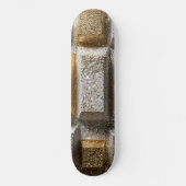 3D Mozaïek Skateboard - Luxe Glitter Geometrisch (Voorkant)