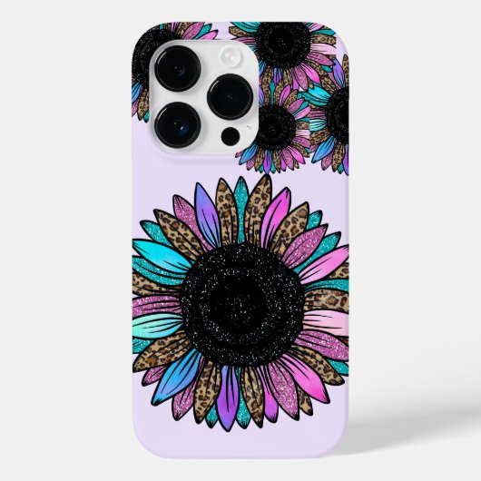3D multi gekleurde zonnebloem Case-Mate iPhone Case (Achterkant)