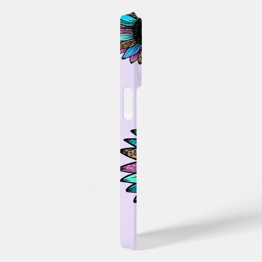 3D multi gekleurde zonnebloem Case-Mate iPhone Case (Achterkant / Rechts)