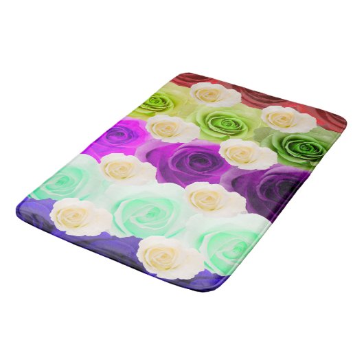 3D Multicolor Roos Large Bath Mat (Gekanteld)