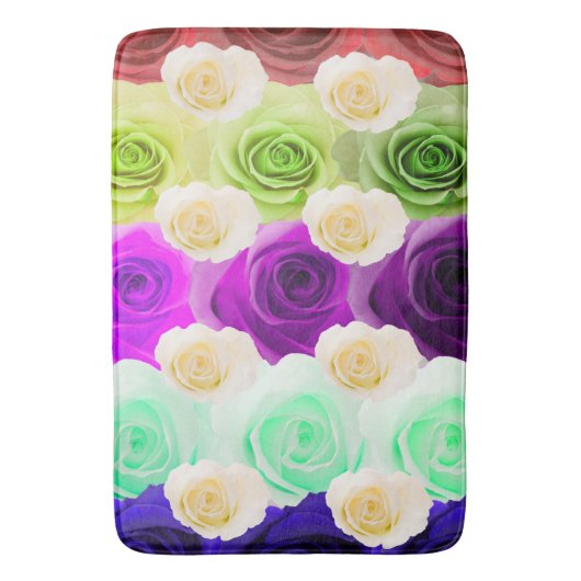 3D Multicolor Roos Large Bath Mat (Voorkant Verticaal)