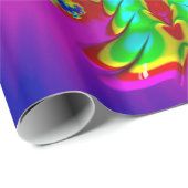 ~ 3D Multicolored Glansy Fractal ~ Kerstmis Cadeaupapier (Rol Hoek)