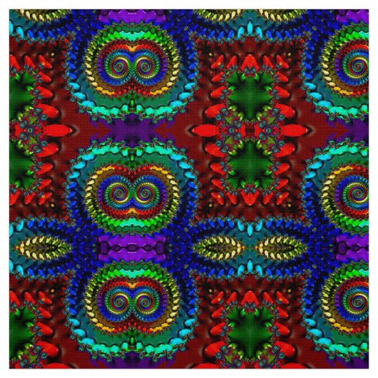 3D Multicolored Zeer helder Vet Stof (Swatch)