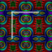 3D Multicolored Zeer helder Vet Stof (Delen)
