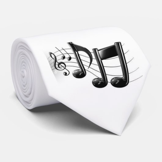3D muzieknoten Stropdas (Opgerold)