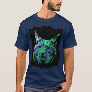 3D mystical Galaxy Lynx kleurrijke Fantasy Wild Ca T-shirt
