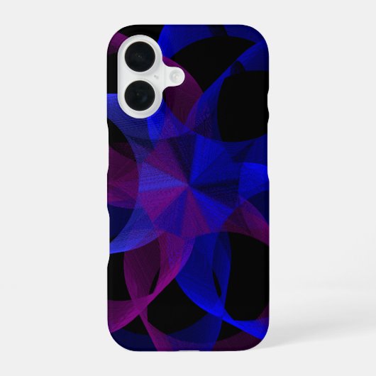 3D naar 2D Geometrische Cilinder iPhone 16 Hoesje (Achterkant)