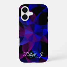 3D naar 2D geometrische cilinder iPhone 16 hoesje