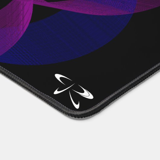 3D naar 2D geometrische cilinderring Muismat mat (Hoek)