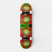 3D Neon Stripe Skateboard (Voorkant)