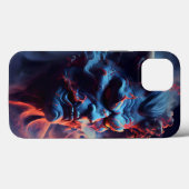 3D neonroken demon ziel zwart Case-Mate iPhone Case (Achterkant (horizontaal))