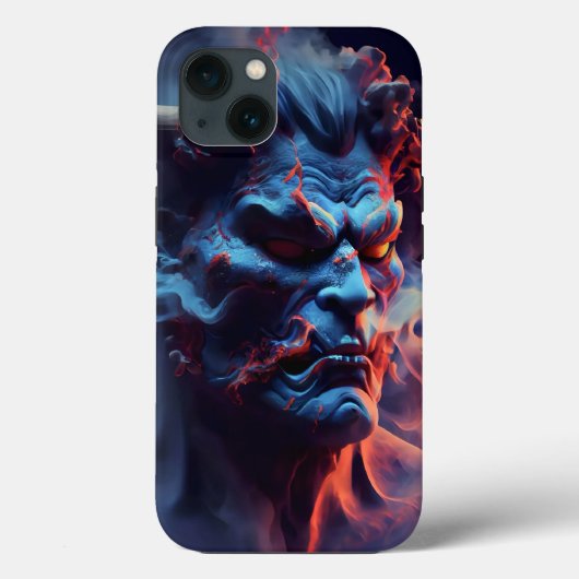 3D neonroken demon ziel zwart Case-Mate iPhone Case (Achterkant)