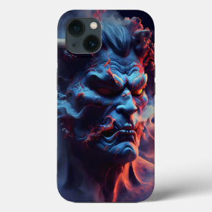 3D neonroken demon ziel zwart Case-Mate iPhone Case