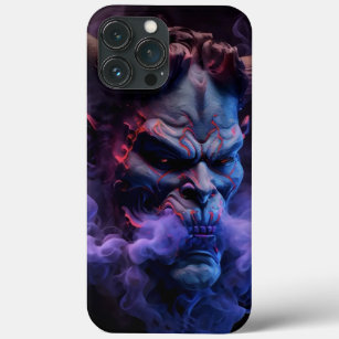 3D neonroken demon ziel zwart Case-Mate iPhone Case