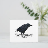 3D Nevermore Raven Briefkaart (Staand voorkant)