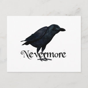 3D Nevermore Raven Briefkaart