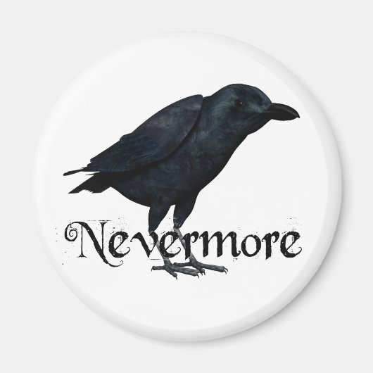 3D Nevermore Raven Magneet (Voorkant)