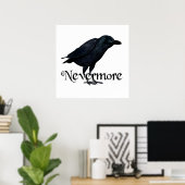 3D Nevermore Raven Poster (Thuiskantoor)