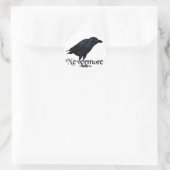 3D Nevermore Raven Ronde Sticker (Tas)