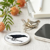 3D Nevermore Raven Sleutelhanger (Zijkant)