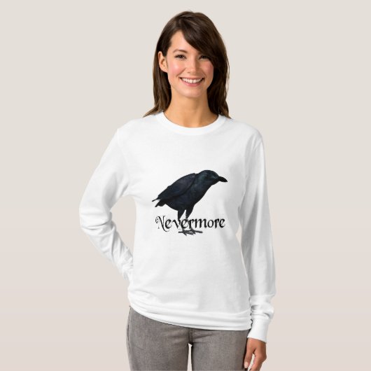 3D Nevermore Raven T-shirt (Voorkant volledig)