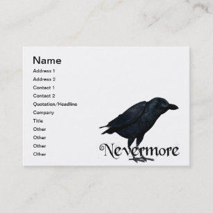 3D Nevermore Raven Visitekaartje
