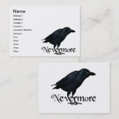 3D Nevermore Raven Visitekaartje (Voorkant / Achterkant)