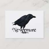 3D Nevermore Raven Visitekaartje (Achterkant)