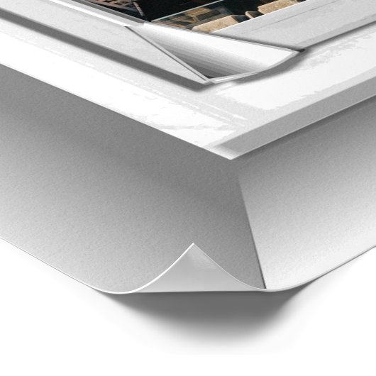 3D New York City Fake Window Uitzicht Poster (Hoek)