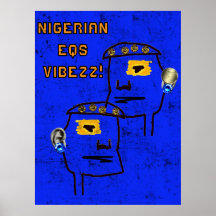3D NIGERIAANSE EQ's VIBEZZ Poster!