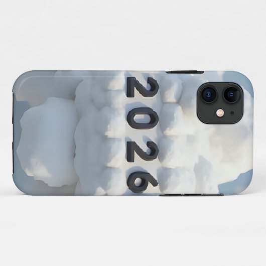  3D Number Design for New Year 2026 Case-Mate iPhone Case (Achterkant (horizontaal))
