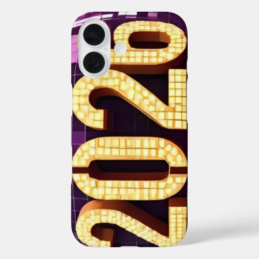 3D Number Design for New Year 2026 Case-Mate iPhone Case (Achterkant)