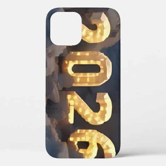 3D Number Design for New Year 2026 Case-Mate iPhone Case (Achterkant)