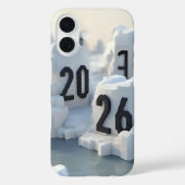  3D Number Design for New Year 2026 Case-Mate iPhone Case (Achterkant)