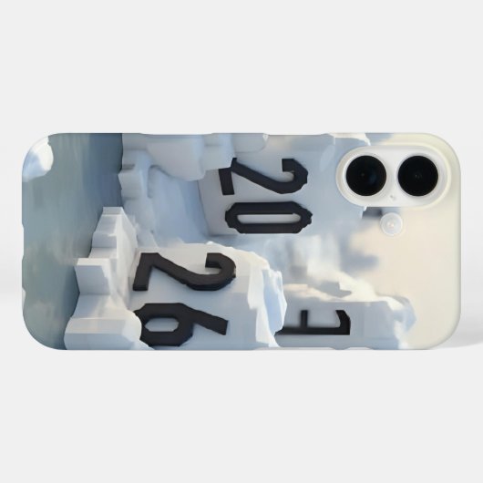 3D Number Design for New Year 2026 Case-Mate iPhone Case (Achterkant (horizontaal))