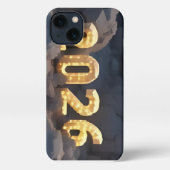  3D Number Design for New Year 2026 iPhone Hoesje (Achterkant)