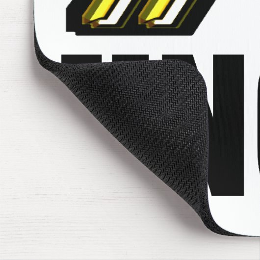 3D nummer één oom Muismat (Hoek)