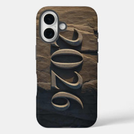 3D-nummerontwerp voor Nieuwjaar 2026 iPhone 16 Hoesje