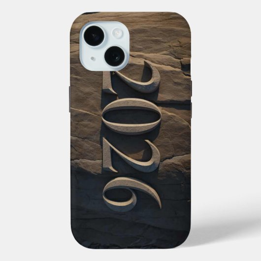3D-nummerontwerp voor Nieuwjaar 2026 Case-Mate iPhone Case (Achterkant)