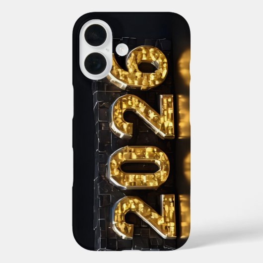 3D-nummerontwerp voor Nieuwjaar 2026 Case-Mate iPhone Case (Achterkant)