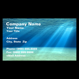 3D-onderwateroceaanscène Visitekaartje