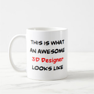 3d ontwerper, geweldige koffiemok