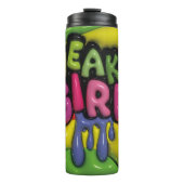 3D-opgeblazen-effect druppelende SNEAKER GIRL-tumb Thermosbeker (Voorkant)