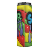 3D-opgeblazen-effect druppelende SNEAKER GIRL-tumb Thermosbeker (Achterkant)