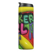 3D-opgeblazen-effect druppelende SNEAKER GIRL-tumb Thermosbeker (Geroteerd rechts)