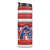 3D Opgeblazen Effect Tumbler - USA vlag Thermosbeker (Geroteerd rechts)